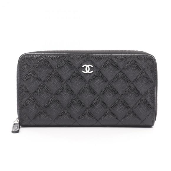 CHANEL Black Leather Wallet - Picture 1 of 8